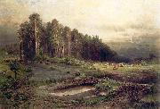 Alexei Savrasov Oil on canvas painting entitled oil painting
